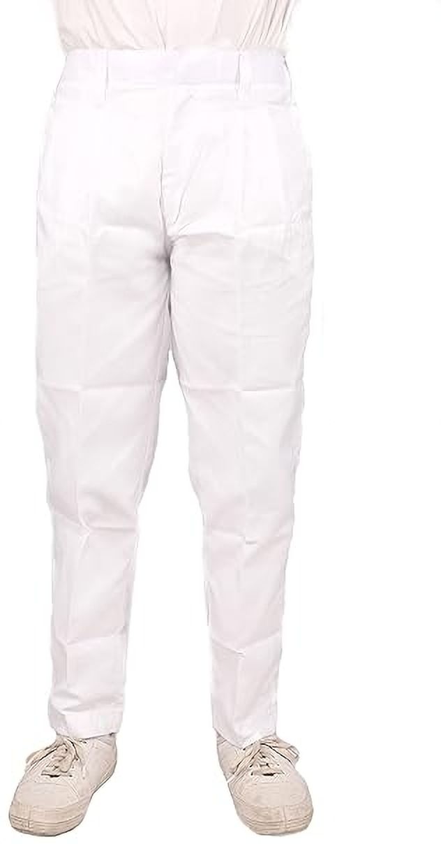 madhav traders White Uniform Track Pant-image-3