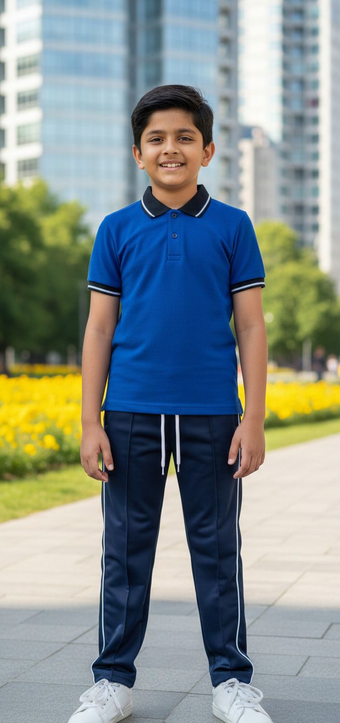 LAVIKA Blue Uniform Track Suit-picture-19