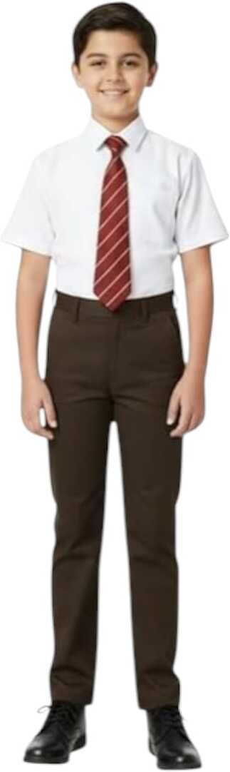 HOUSE OF WHITE & BLACK Brown Uniform Trouser-picture-30