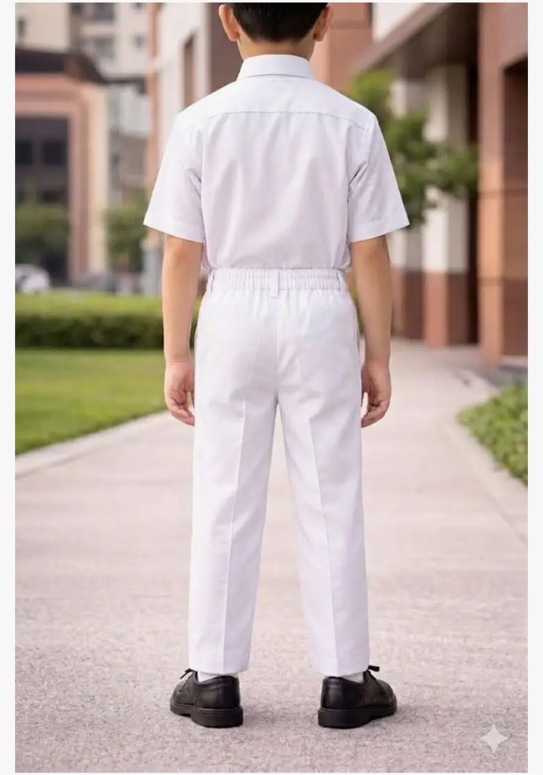 tarundg White Uniform Trouser-image-28