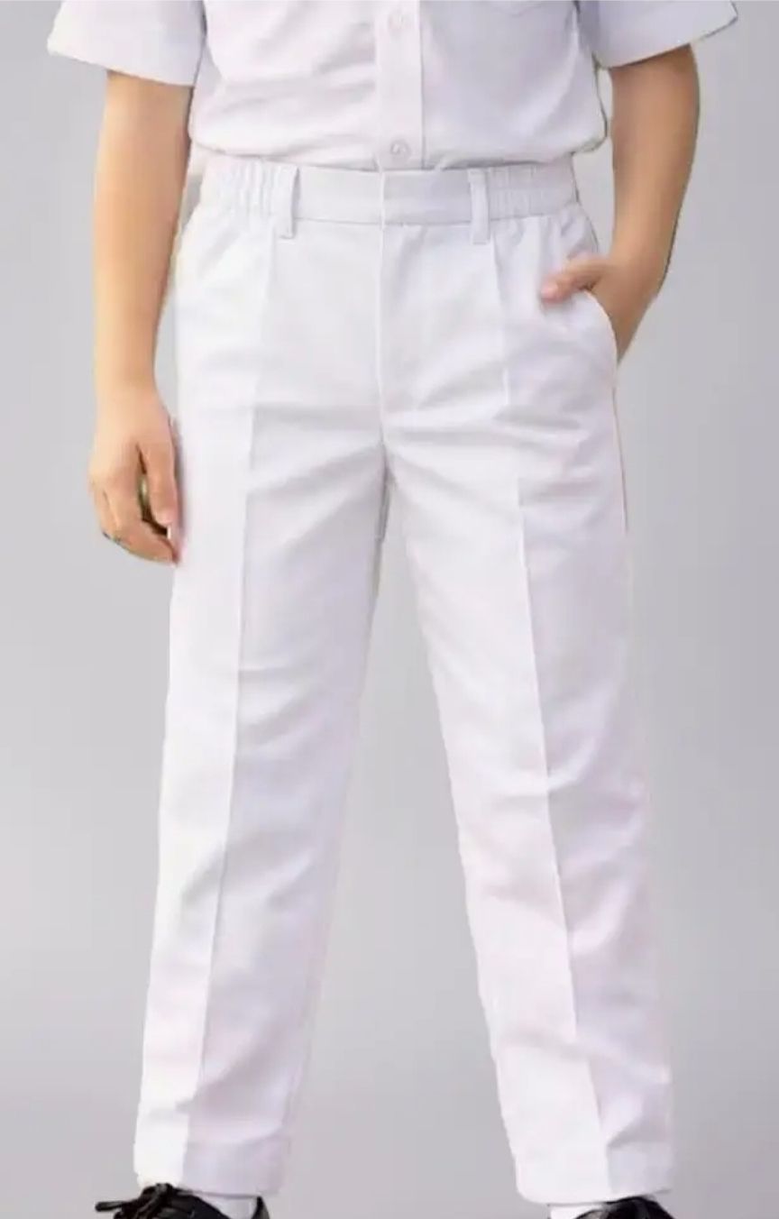 tarundg White Uniform Trouser-image-24