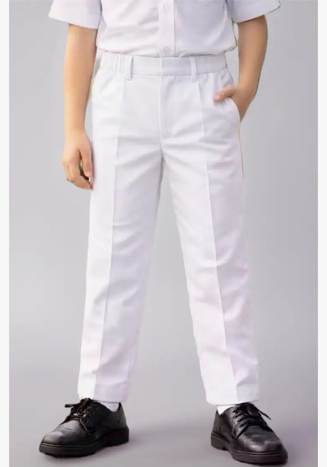 tarundg White Uniform Trouser-image-23