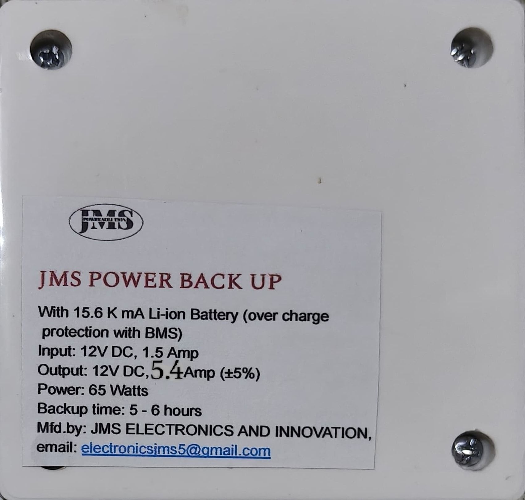 JMS POWER WiFi Backup 12 V Line-interactive Rack-mount Model UPS with Overload Protection 1 Outlet Plugs-picture-35
