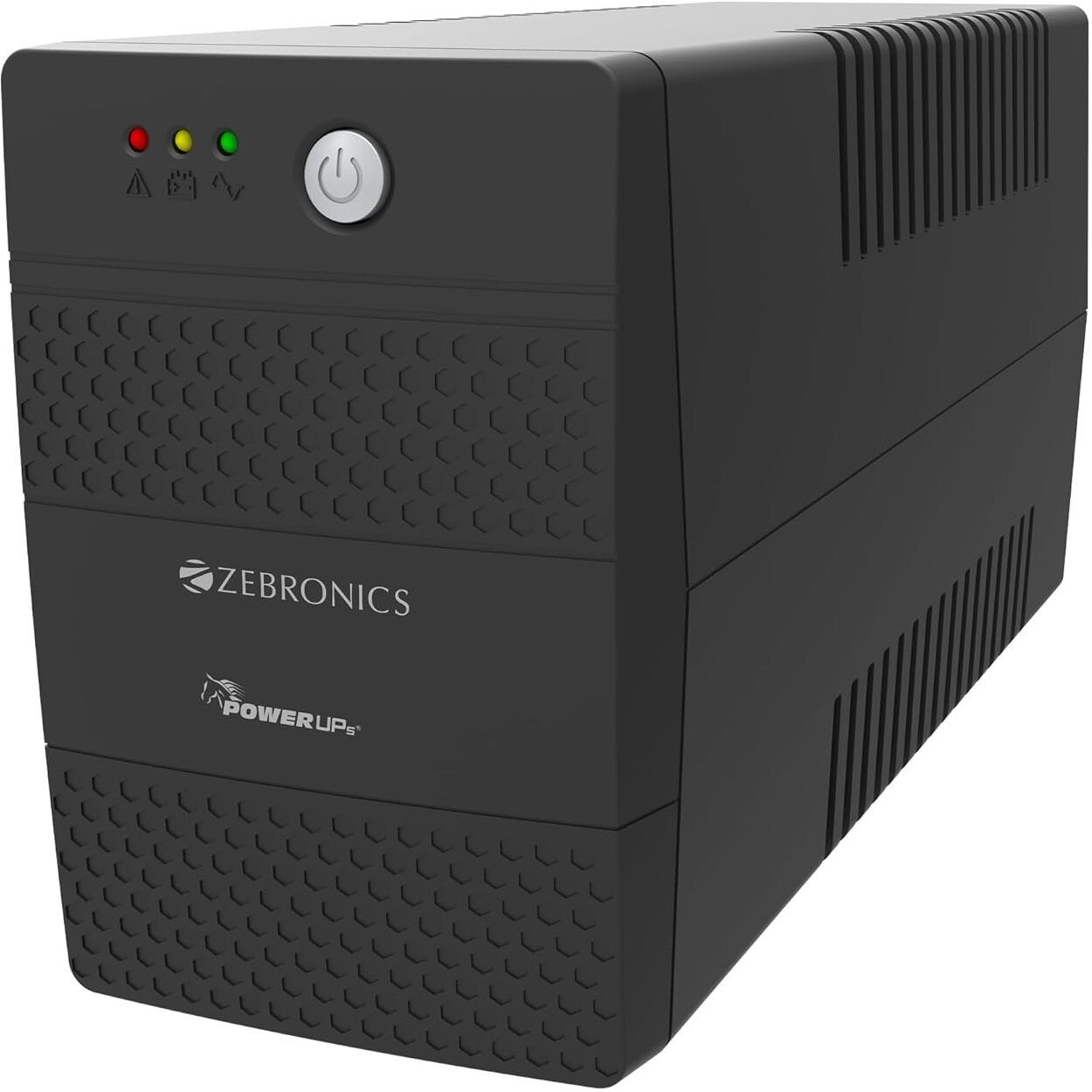 ZEBRONICS U735 600VA/360W Microcontroller Based | Generator Compatible ZEB-U735 230 V Line-interactive Rack-mount Model UPS with Overload Protection 3 Outlet Plugs-picture-44