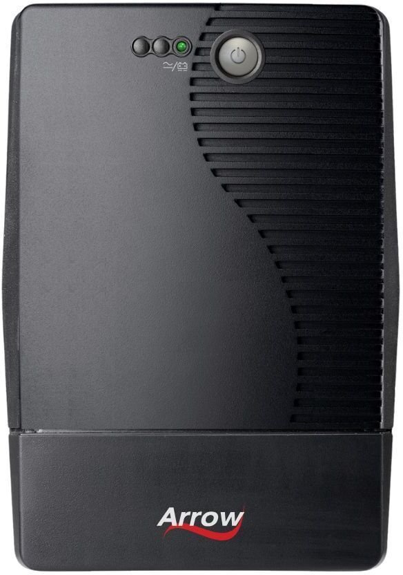 Arrowpowertech 1KVA (1000VA) Line Interactive UPS, High-Performance Premium Power Backup & Protection for Home Office, Desktop PC, Gaming Console & Home Electronics 230 V Line-interactive Tower Model UPS with Overload Protection 3 Outlet Plugs-image-1