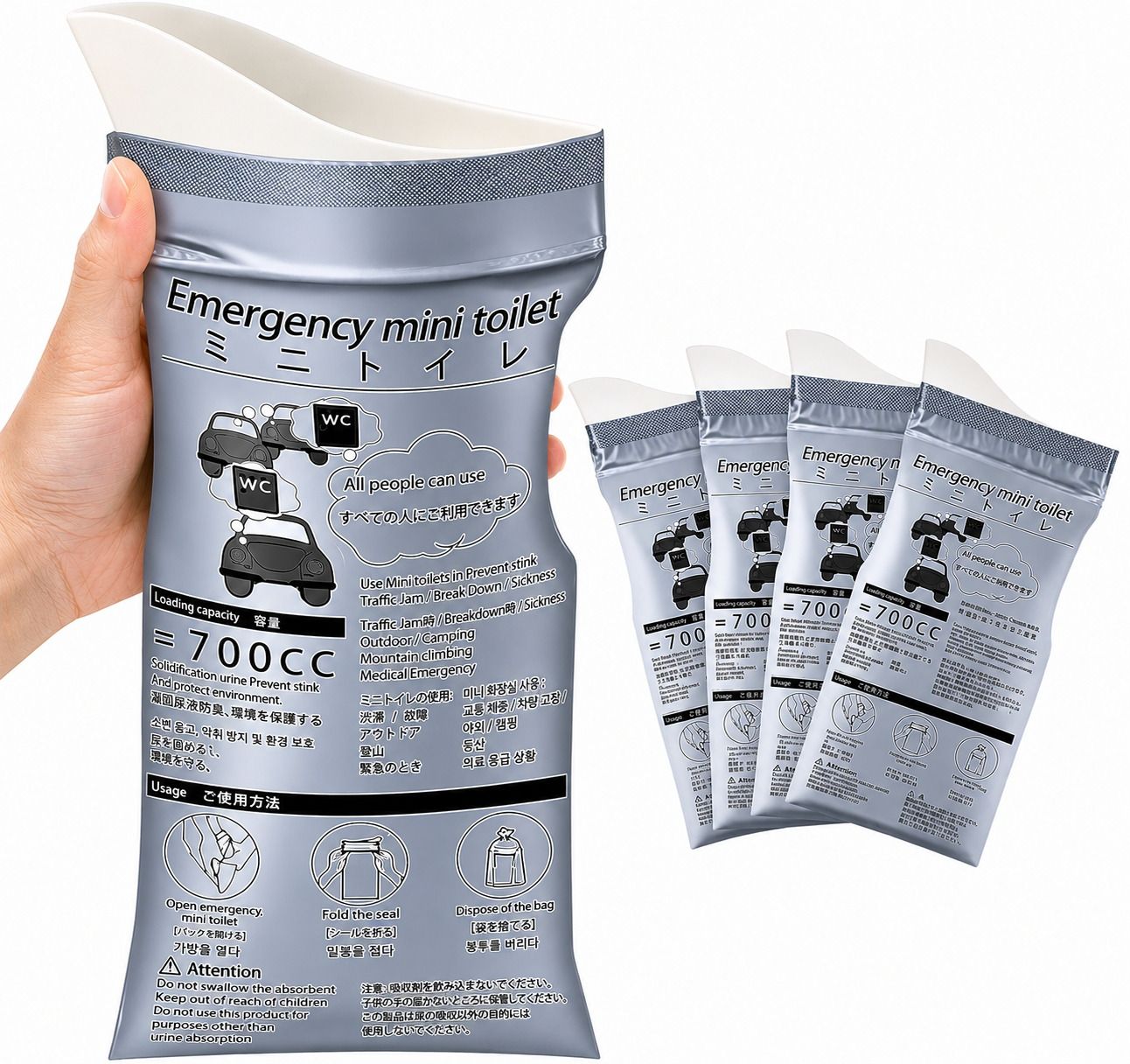 surat express Emergency Portable Pack of 3 Urine Bag-picture-41