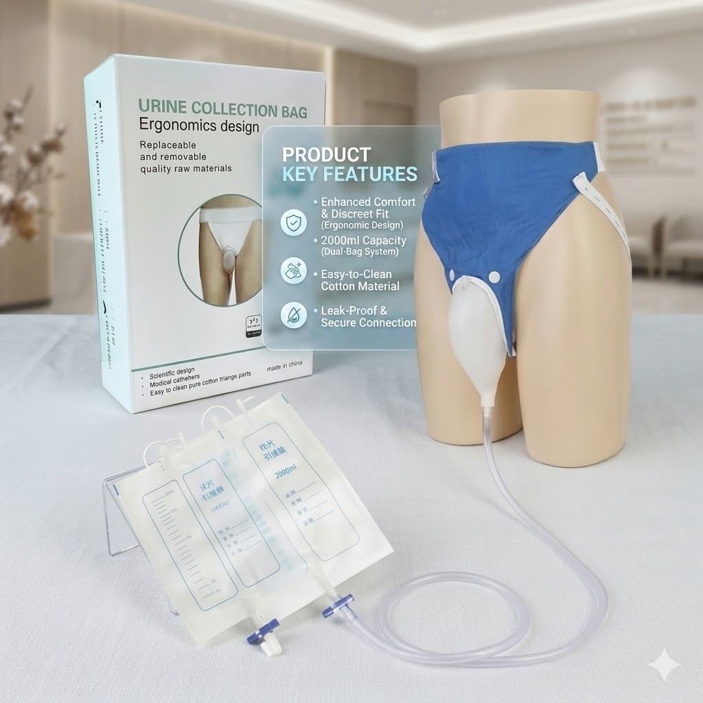 Reusable Male Urine Bag 2000 Ml + 1000 Ml Urine Bag-image-12