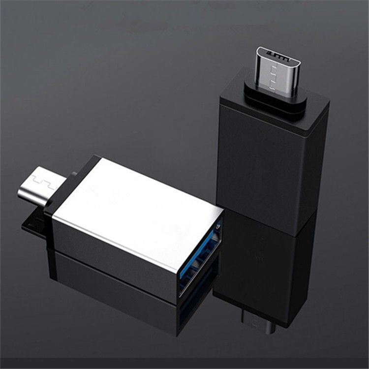 SYGA Female Micro USB to Male USB Adapter Micro OTG USB-C(Pack of 2)-Multi USB Adapter-image-1
