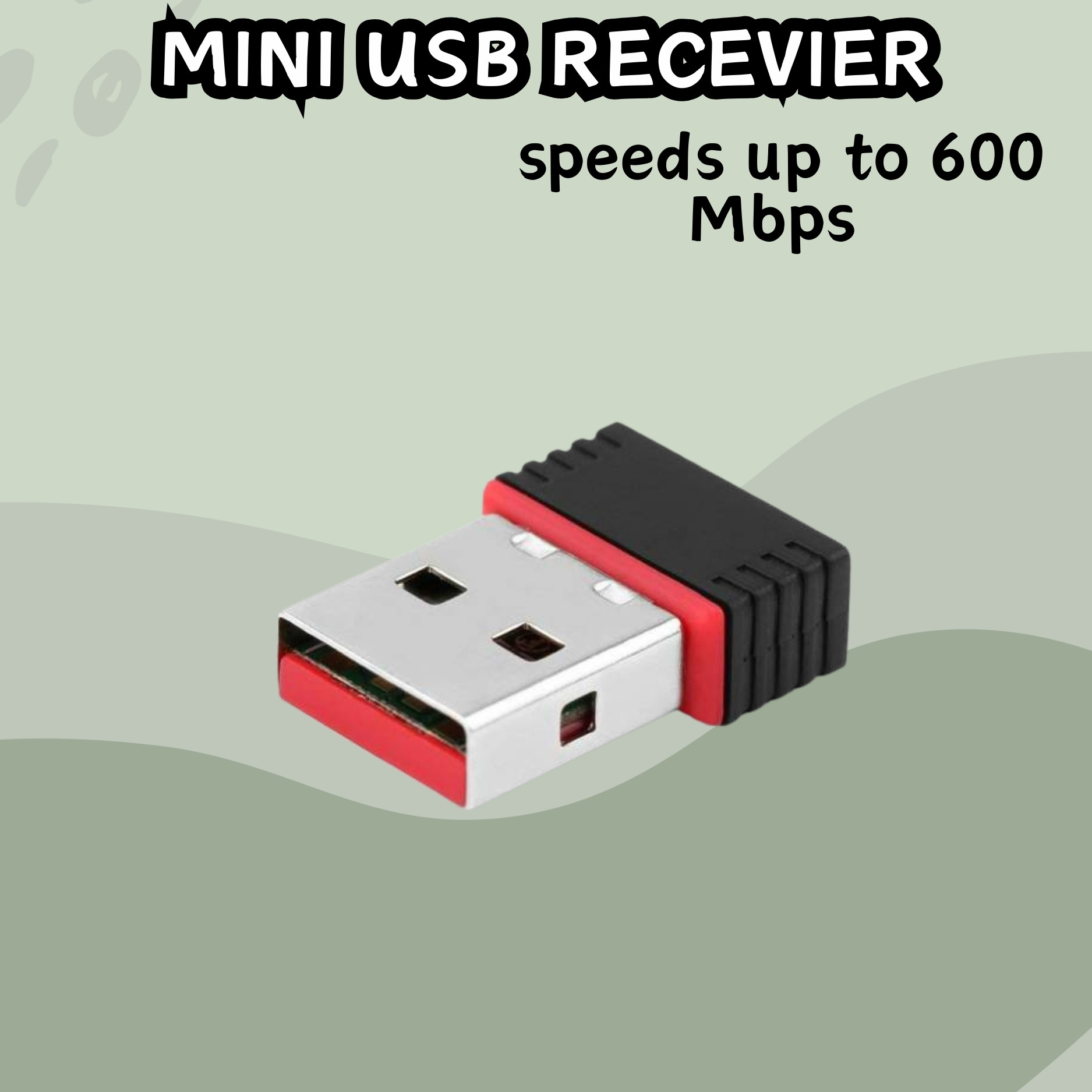FRONY (Wi-Fi Receiver) with Multi-Device Connectivity For All Pc System and LaptopB62 USB Adapter image 1