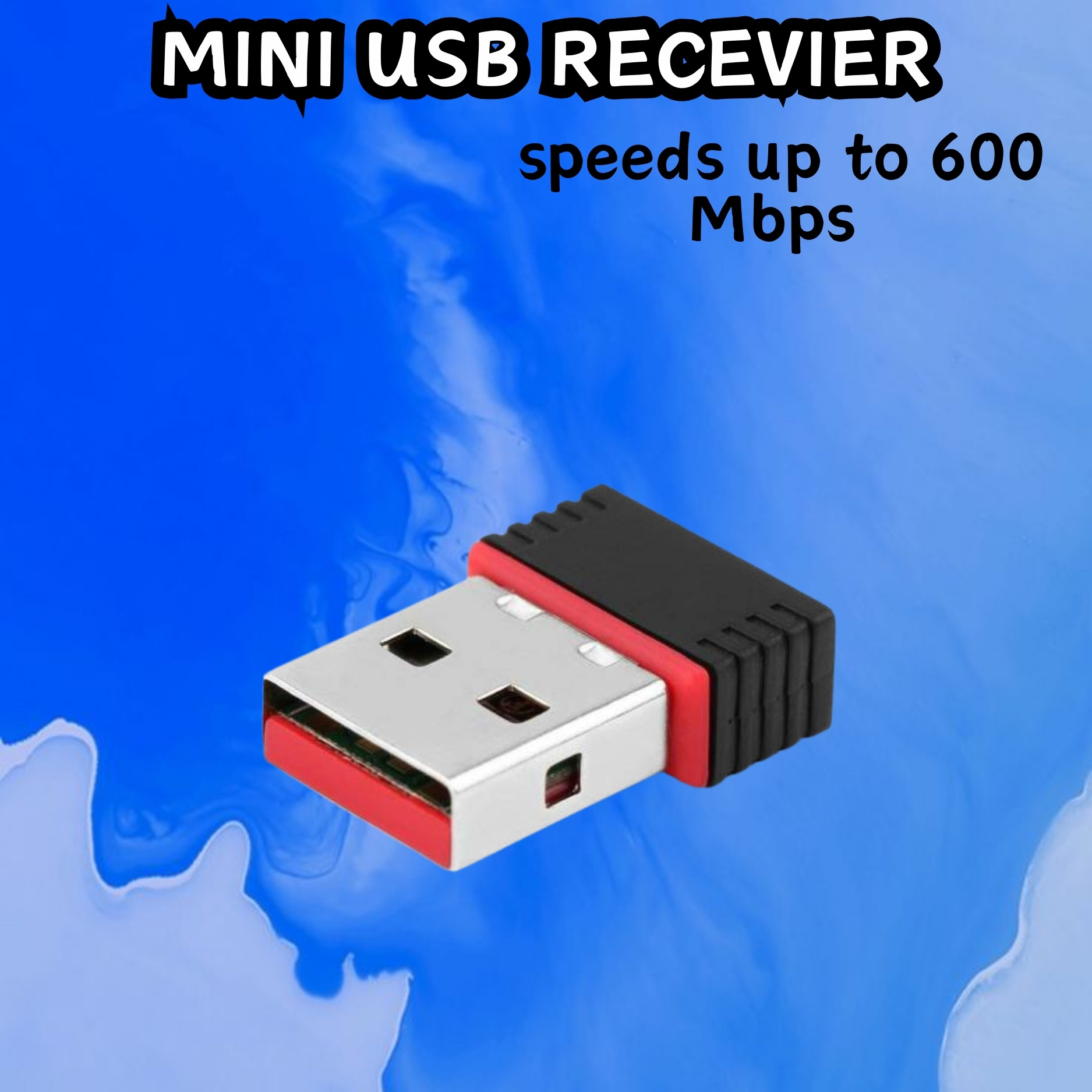 FRONY (Wi-Fi Receiver) with Multi-Device Connectivity For All Pc System and LaptopC315 USB Adapter image 1