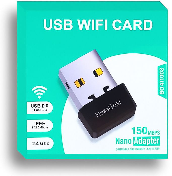 HexaGear Compact Wireless WiFi Adapter for Laptop Computer and PC Internet Dongle USB Adapter-picture-15