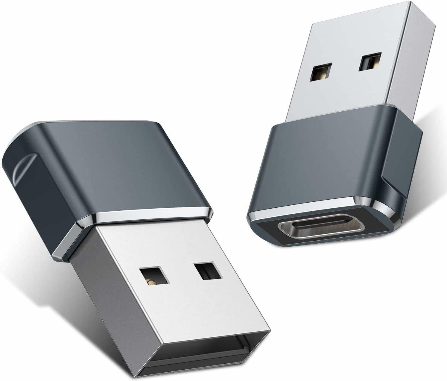 Jihaan Type C USB 3.1 Female to USB Male Adapter Type C to USB A Cable Adapter Gray USB Adapter-image-40
