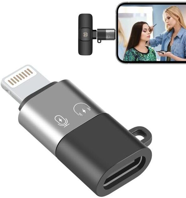 FKU Lightning Male to USB C Female Adapter OTG USB Adapter-image-0