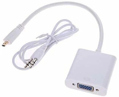 Tobo Micro HDMI to VGA Adapter with 3.5mm Audio Jack Male to Female Converter Adapter USB Adapter-image-30