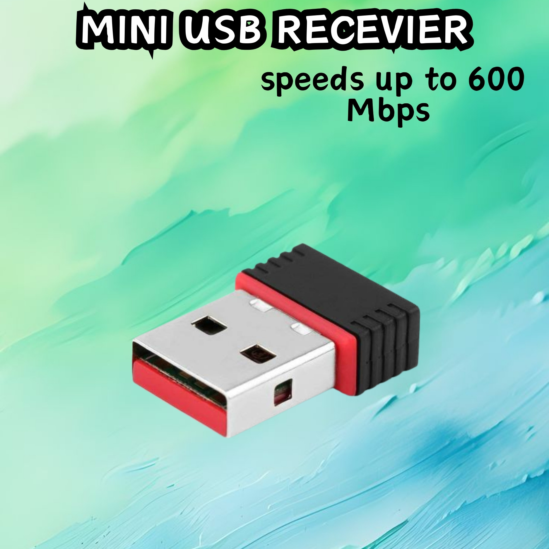 FRONY (Wi-Fi Receiver) with Multi-Device Connectivity For All Pc System and LaptopB359 USB Adapter image 1