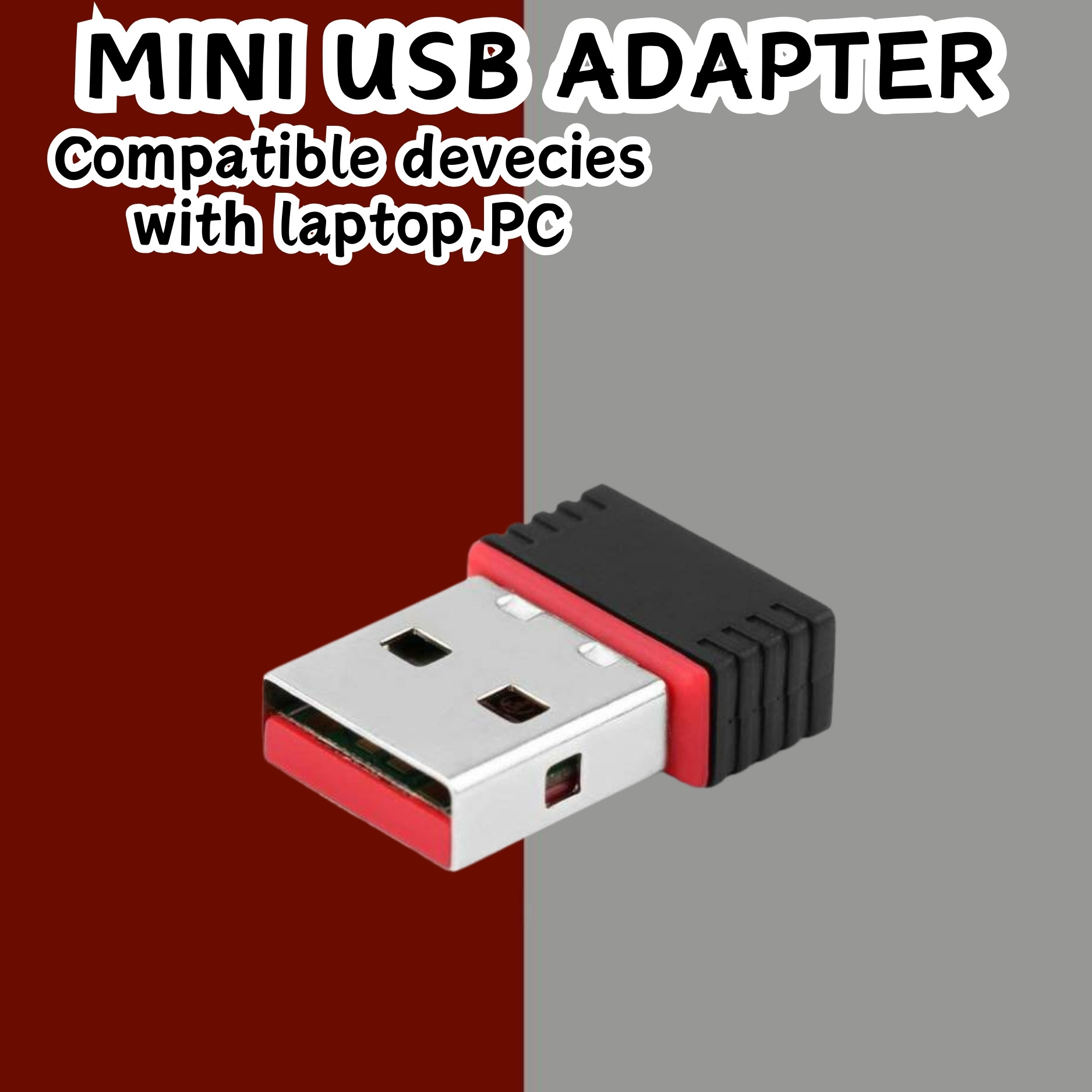GUGGU (Wi-Fi Receiver) with Multi-Device Connectivity For All Pc System and LaptopI156 USB Adapter image 1