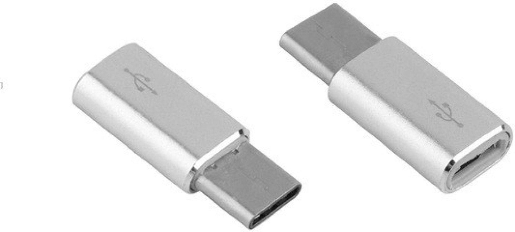 APNA KANHA Pack Of 2 Type C Charging OTG Pin Convector from V8 Cable USB Adapter image 1