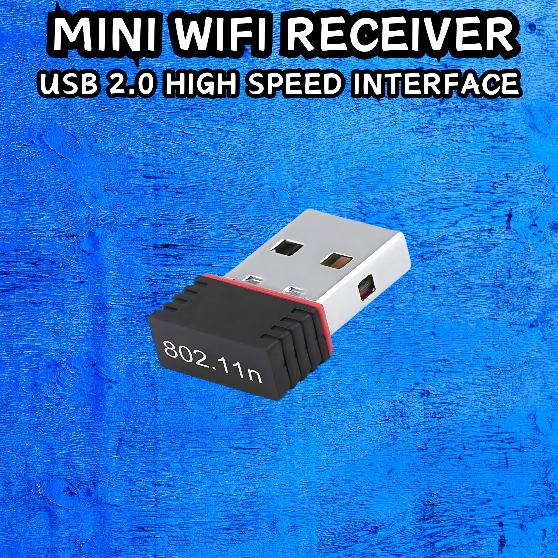 SACRO (Wi-Fi Receiver) with Multi-Device Connectivity For All Pc System and LaptopD82 USB Adapter image 1