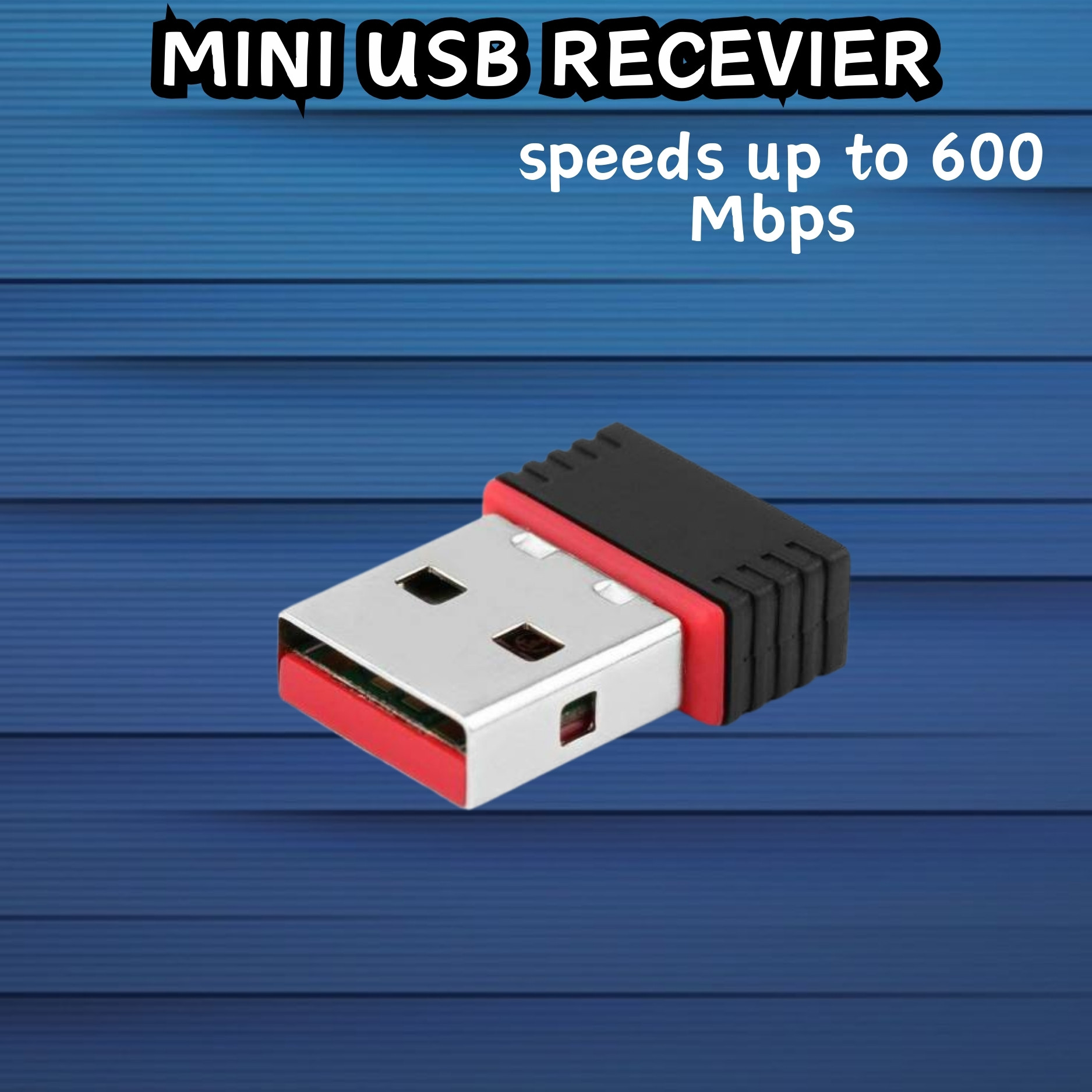 FRONY (Wi-Fi Receiver) with Multi-Device Connectivity For All Pc System and LaptopB17 USB Adapter image 1