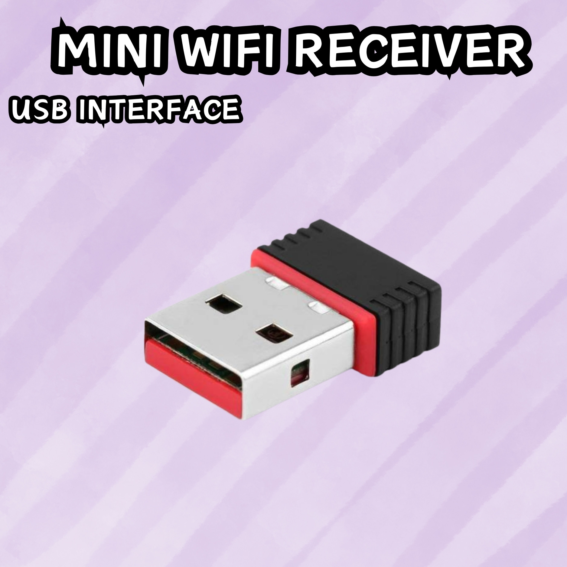 SACRO (Wi-Fi Receiver) with Multi-Device Connectivity For All Pc System and LaptopF405 USB Adapter image 1