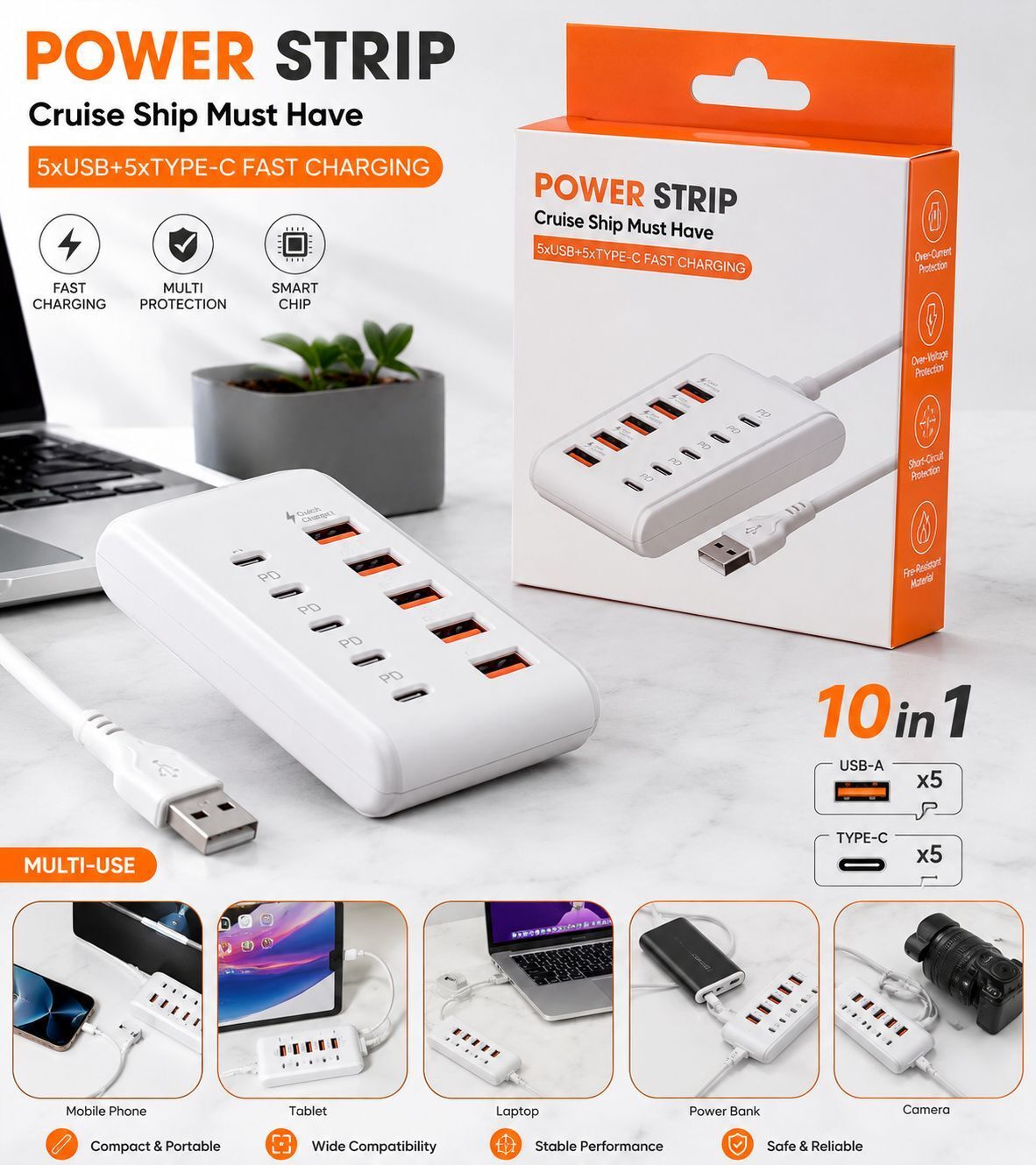 creativity vibes creativitywithecovibes 10-in-1 USB + Type-C Fast Charging Hub USB Adapter-picture-15