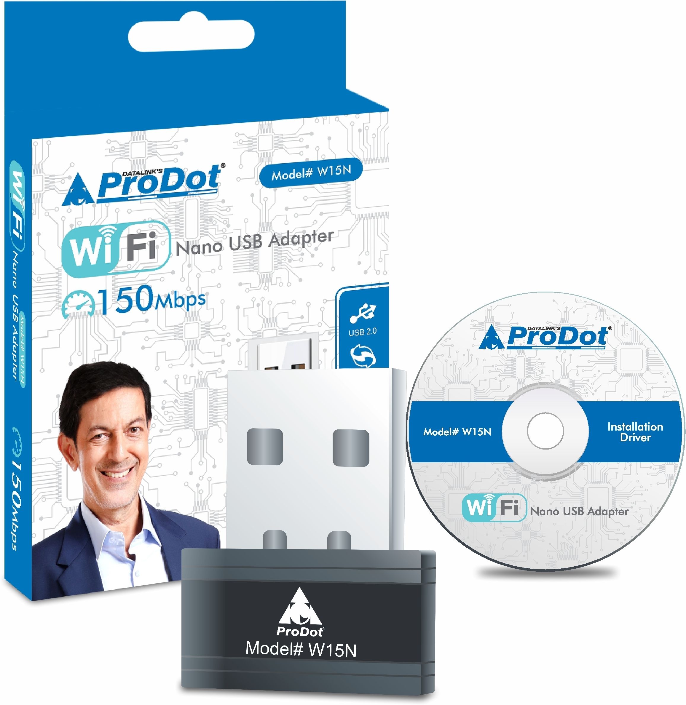 PRODOT 150Mbps 2.4GHz USB WiFi Adapter, Nano WiFi Dongle USB Adapter-picture-30