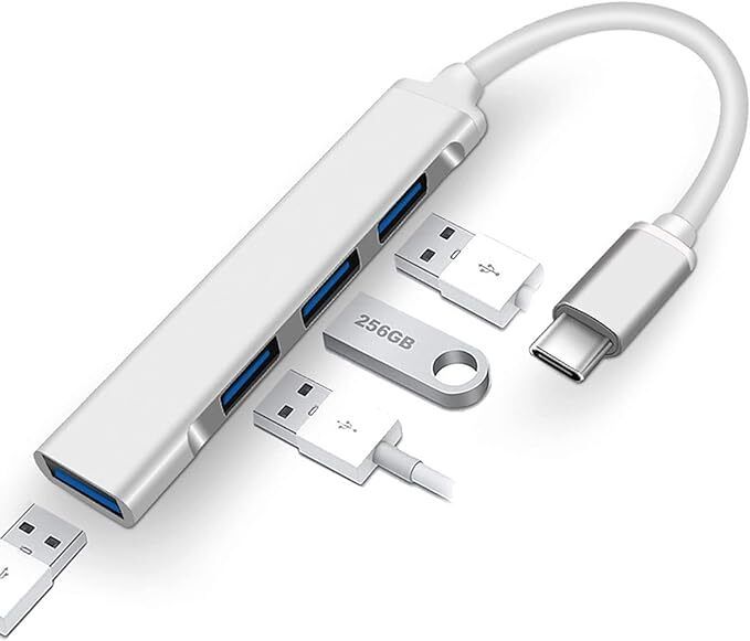 sounce 4-in-1 Portable USB Hub with Aluminum Shell USB 3.0 for PC, Tablet, Smartphone Mini, USB | SNC-UH4P-WHT USB Hub-image-15