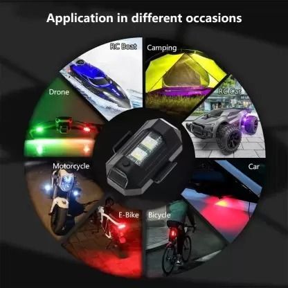 npu Best LED Light 7 Color + Flashing Modes for Drone Helmets Bike Aircraft Light_96 Shower Laser Light-picture-17