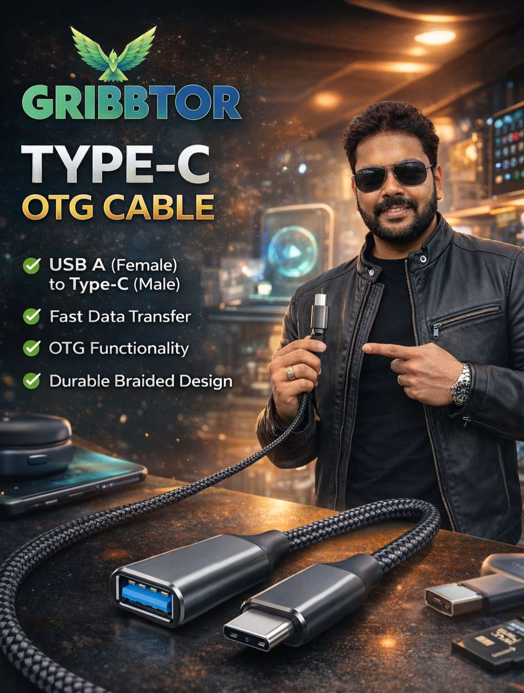 Gribbtor USB Type C OTG Adapter-picture-15