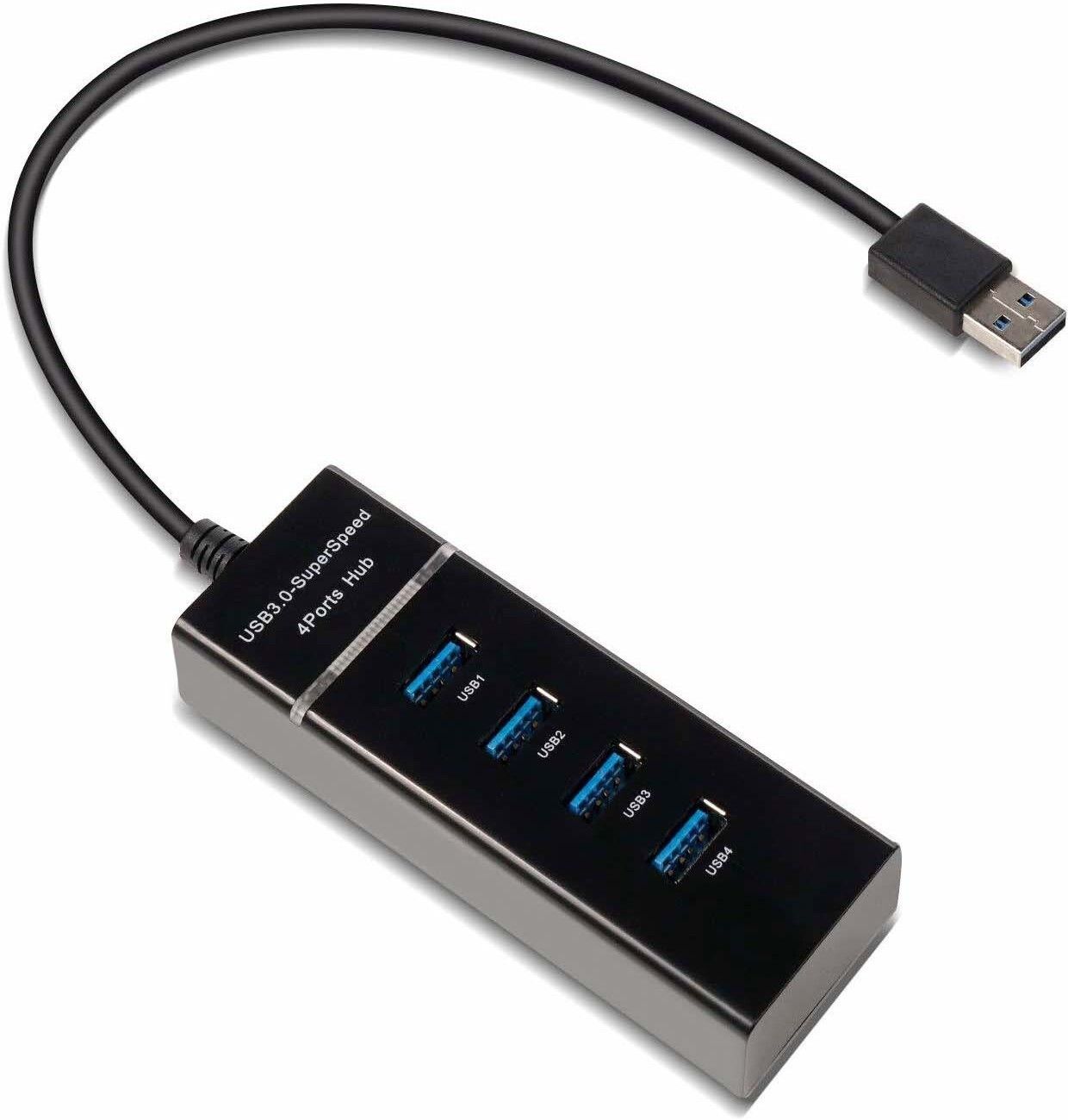 Wanzhow 4 Port 3.0 USB HUB Super Speed Multiport Slim USB Hub Compatible for Pendrive, Mouse, Keyboards, Cameras, Tablet, PC, Laptop, USB Hub-image-7