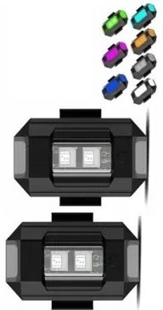 Best LED Light 7 Color + Flashing Modes for Drone Helmets Bike Aircraft Light_44 Shower Laser Light-image-32