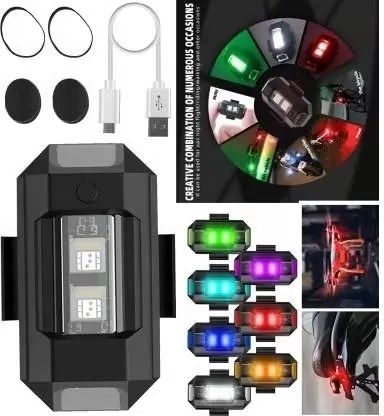 LED Light 7 Colors + Flashing Modes for Drone Helmets Bike Aircraft Light 568 Shower Laser Light-image-46