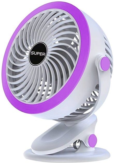 LACCO 5Speeds Adjustable,Bidirectional 360 ° Adjustable,Super Strong Wind,Portable Fan Mini Clip on Fan, Battery Operated Desk Fan USB Fan-image-14