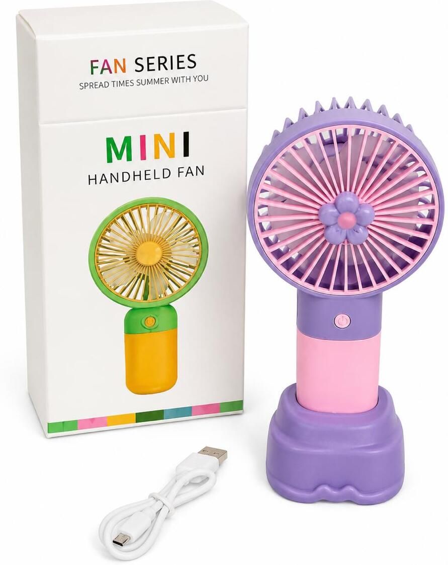 JP ENTERPRISES Mini Hand Fan - Flower Flower fan 1 USB Cable, USB Charger-image-10