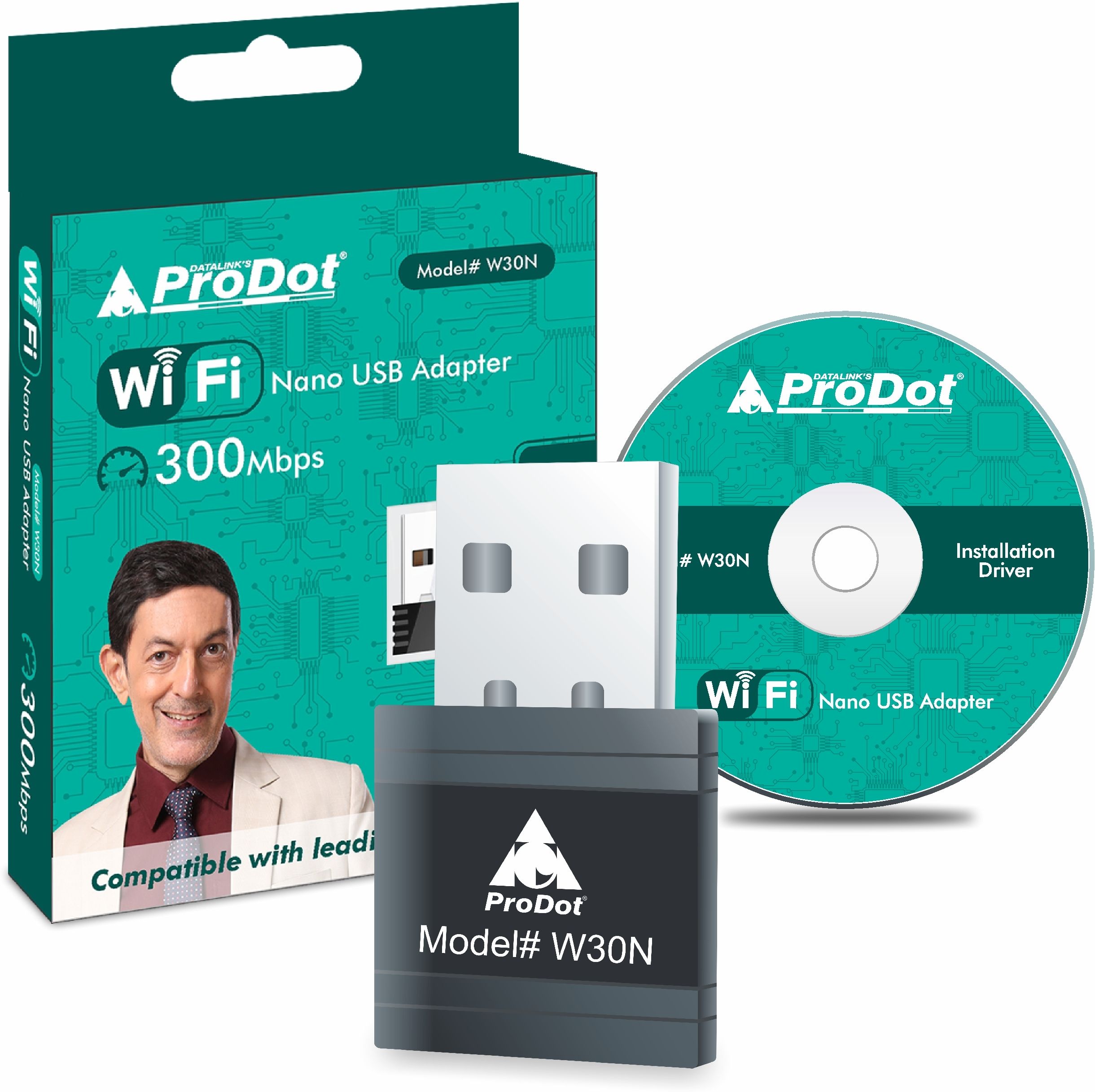 PRODOT 300Mbps 2.4GHz USB WiFi Adapter, Nano WiFi Dongle USB Adapter-picture-30