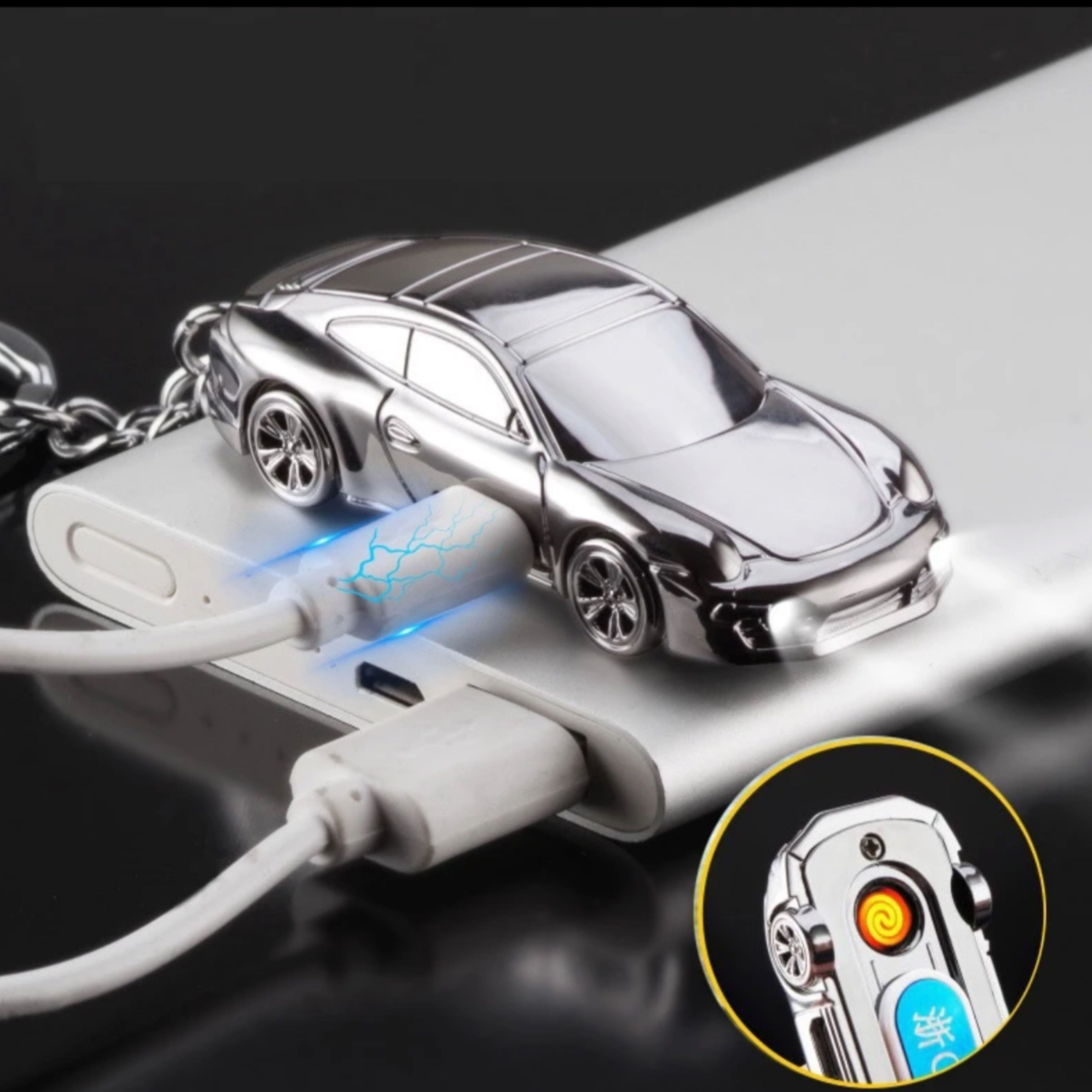 Aklin Boky CAR KEY CHAIN CAR SHAPE CIGARETTE LIGHTER Cigarette Lighter-image-20