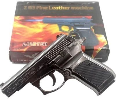 FITUP ™ Z83 BZZ Heavy Metal Gun Pistol Shaped with Barrel Pull Back System and Holster Heavyweight Refillable Mouser Gun Shape Cigarette Gas Lighter with Cover Cigarette Lighter-image-16