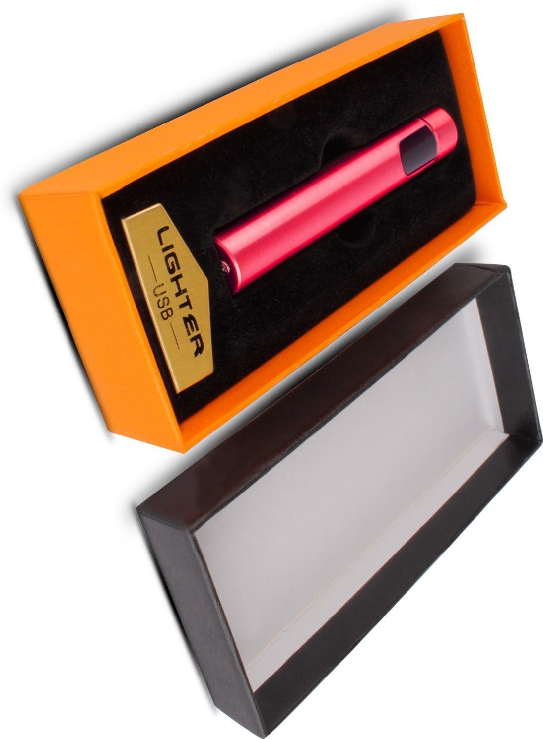 MOOZMOB USB Rechargeable Flameless Electric Lighter with On/Off Touch Sensor Electric Plasma Lighter Non Gas Refillable USB Cigarette Lighter for Men Cigarette Lighter-image-33