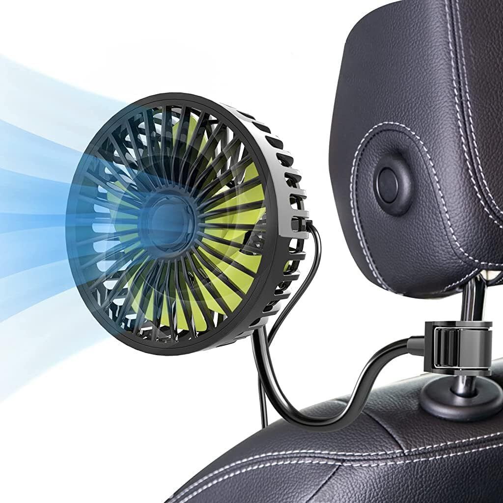 Riggear Single Head Car USB Fan | 3-Speed Adjustable, 360° Flexible Rotation USB Air Cooler-picture-19