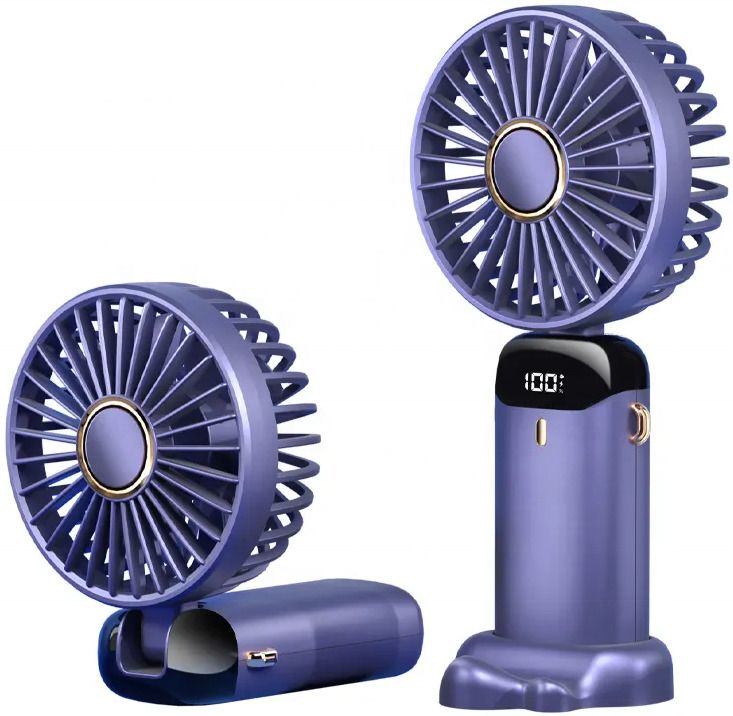 DIGITRENDS Mini Portable Fan,Powerful Rechargeabe Handheld Fan electric 1800 mah 5 Speed n15 handheld fan with display Rechargeable Fan-image-6