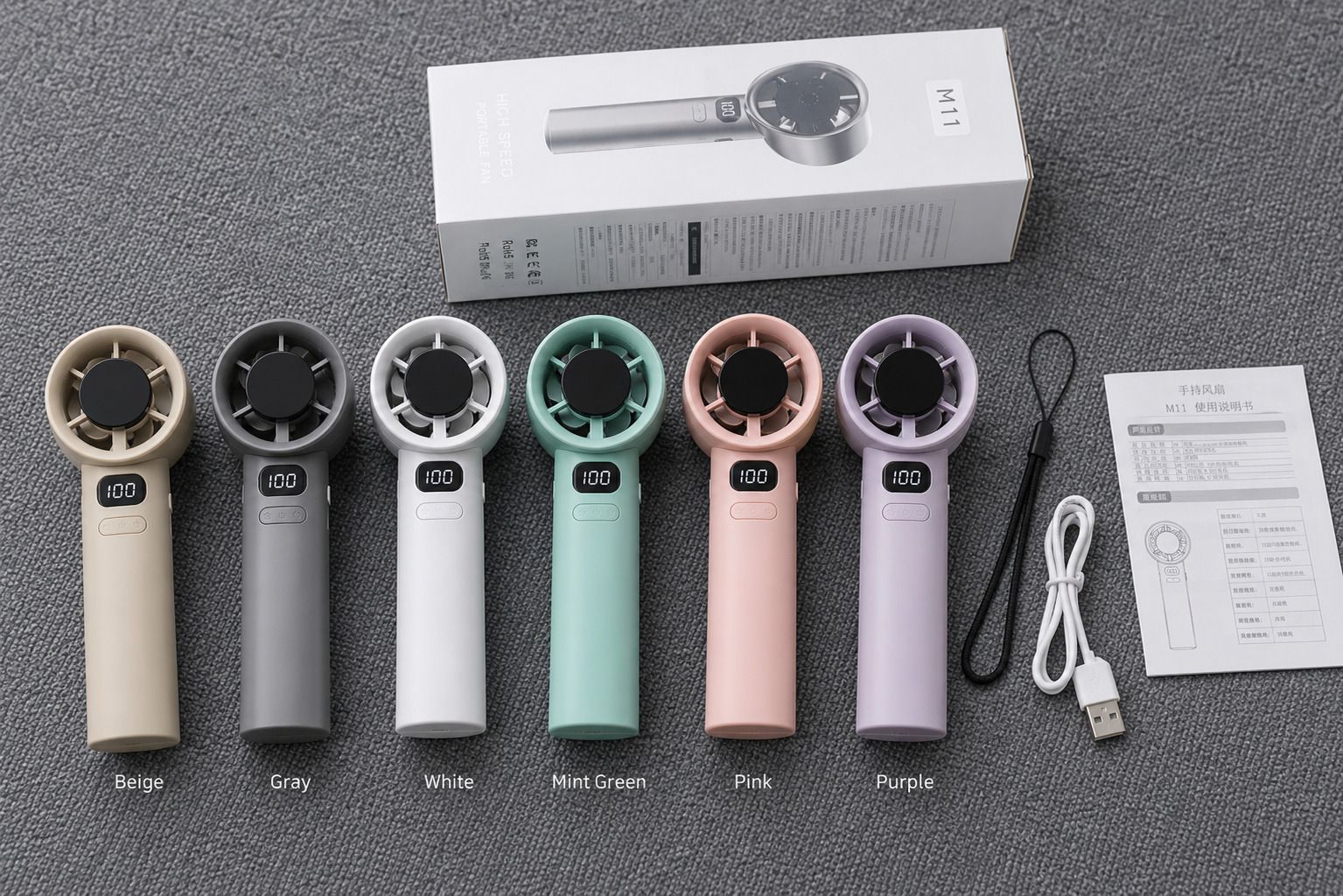 KALRAENTERPRISES M11 Rechargeable Portable Mini Fan M11 Portable Handheld Fan USB Fan-image-8