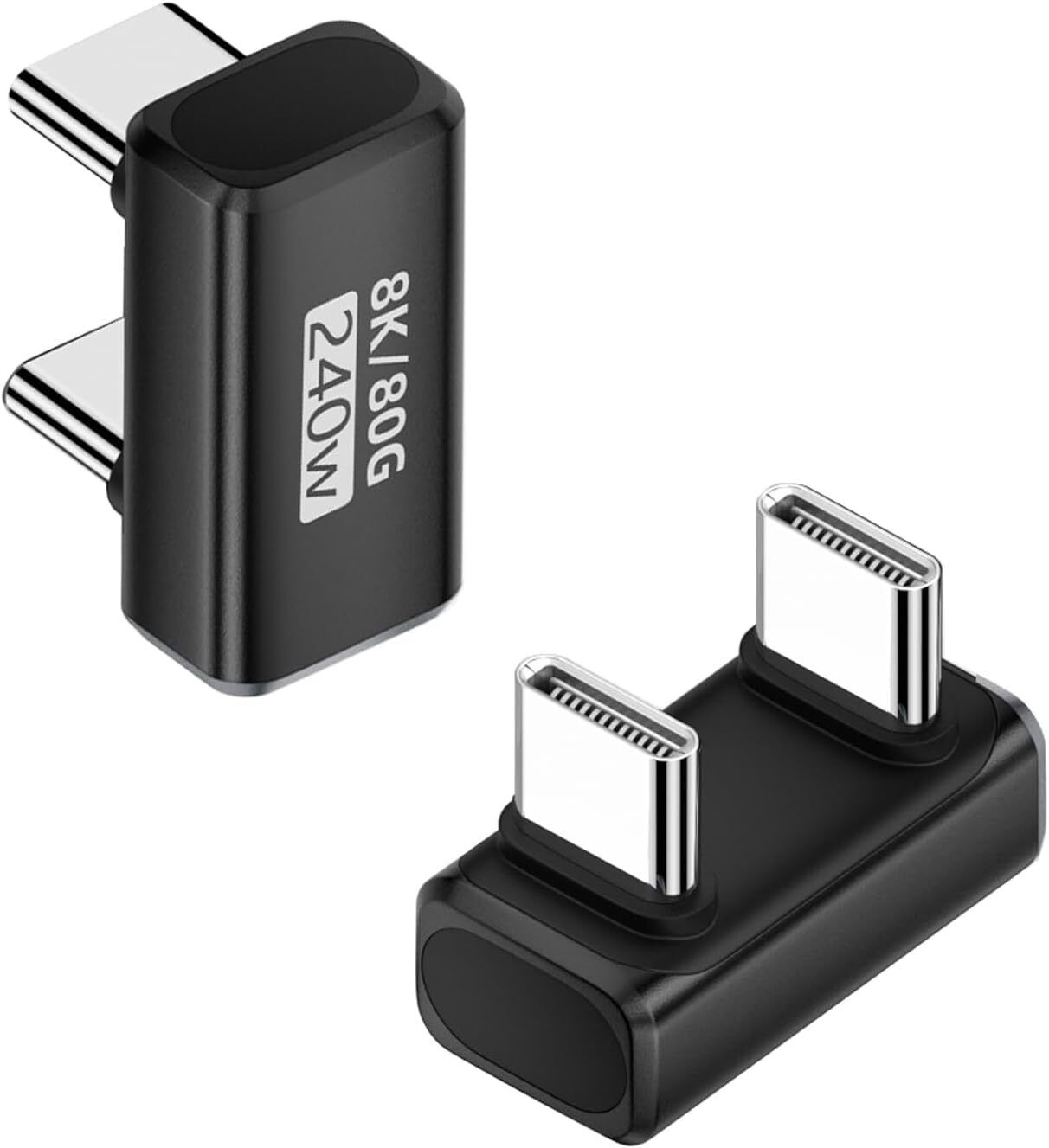 Tobo Drack Black USB C U Shaped Angle Data Adapter PD240W USB4.0 Type C Male to Male TD-1554CC Phone Converter-image-31