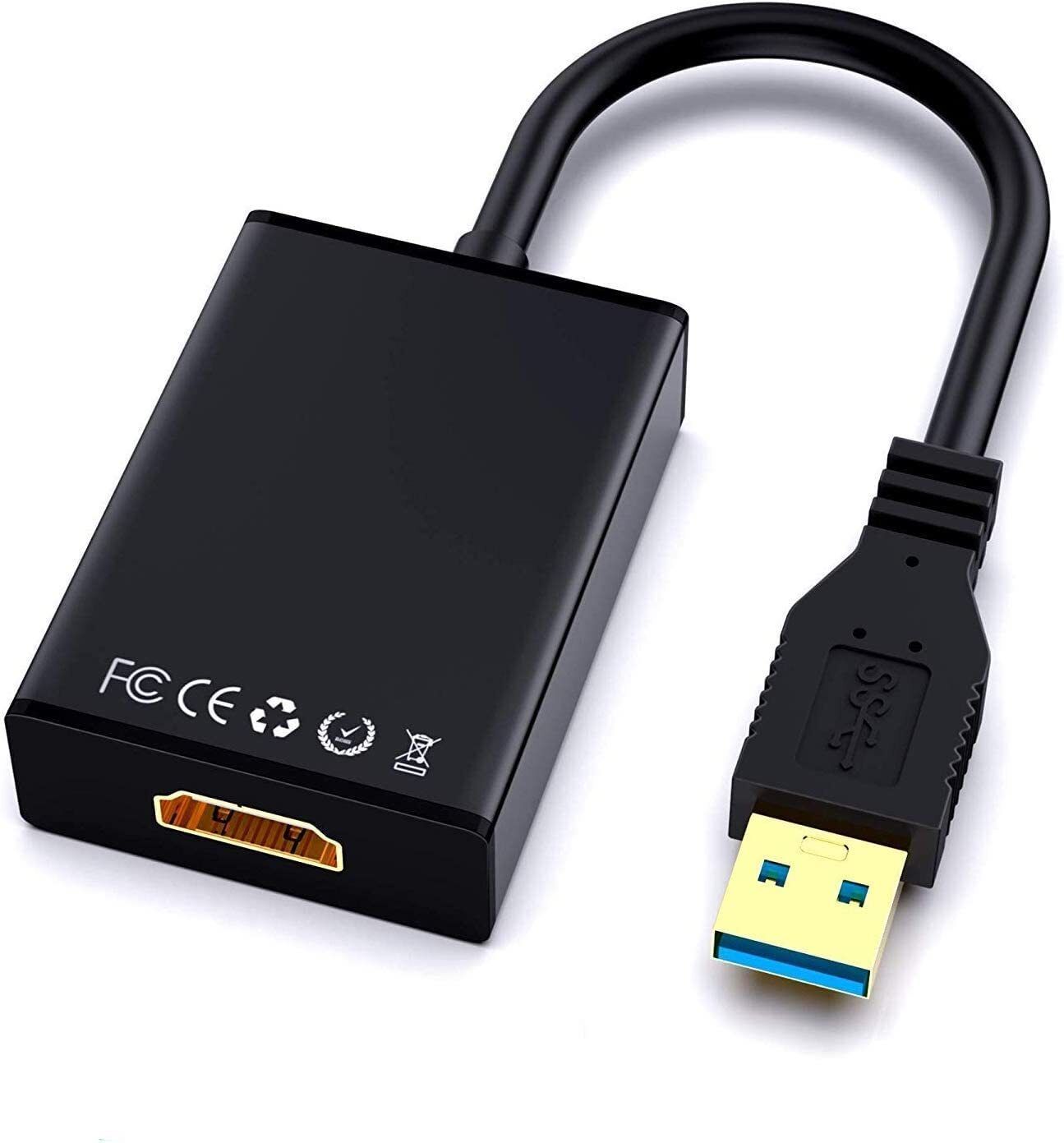 microware USB to HDMI Adapter, USB 3.0/2.0 to HDMI Cable Multi-Display Video Converter PC Laptop Windows 7 8 10,Desktop, Laptop, PC, Monitor, Projector, HDTV Laptop Accessory-image-13
