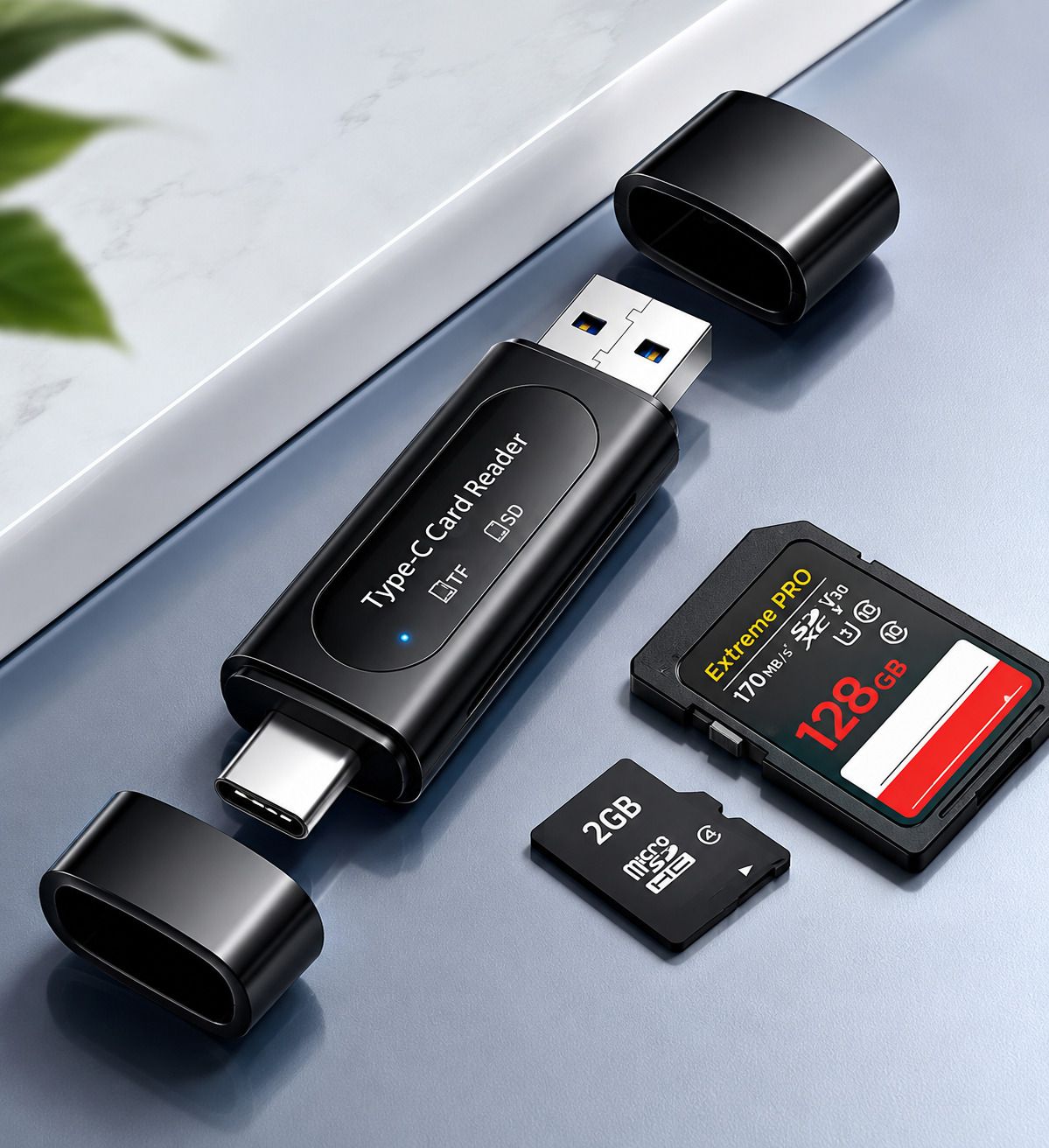 THE MOBILE POINT USB-A 3.0 & Type C High-Speed Multi-Card Reader Supports All Standard SD/SDHC/SDXC and Micro SD/SDHC/SDXC Cards,Type-C Card Reader-image-14