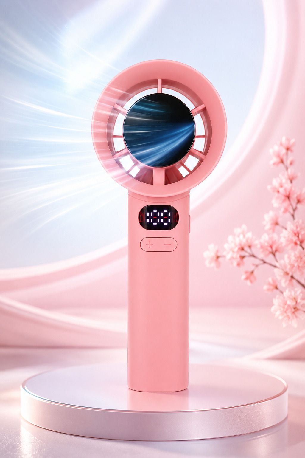 XORQO TECH Rechargeable Mini Hand Fan with LED Display & Type-C Charging for Travel 3 Speed Modes USB Fan-image-31