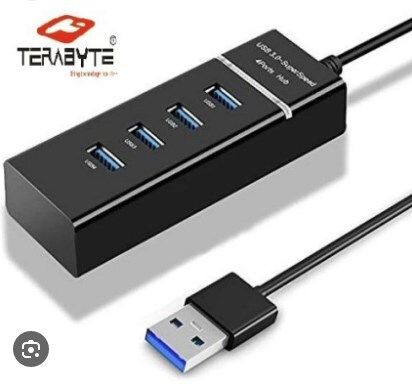 TERABYTE USB HUB 3.0 4 Port USB Hub 3.0 with 5Gbps Speed, Laptop, PC Computers, with Led Indication USB Hub