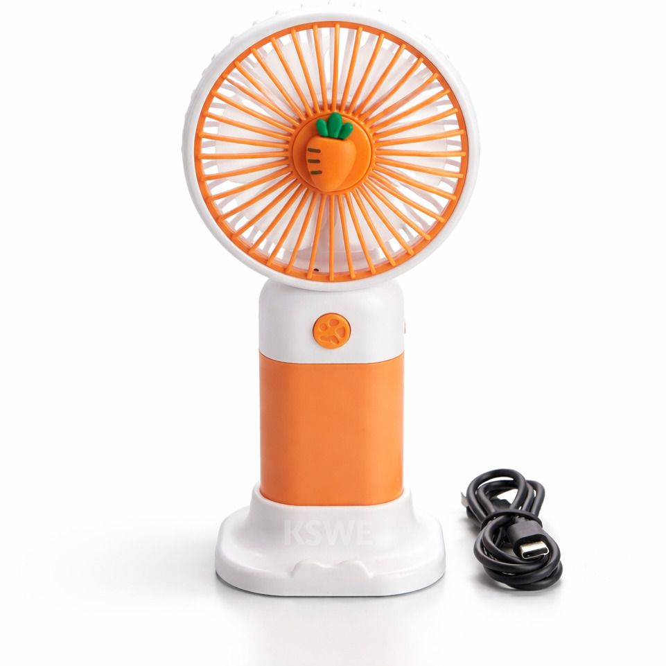 KSWE Mini Portable Rechargeable Fan USB Charging 3 Speed Desk Fan MINI-FAN-3 USB Fan-image-2