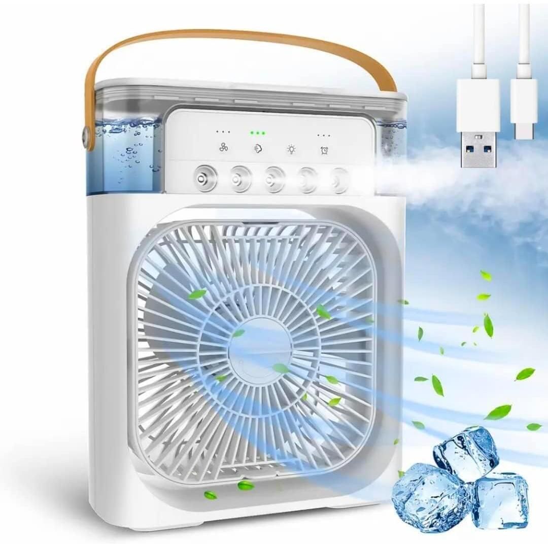 ARTIKA Portable USB Mini Air Cooler Fan with Mist Spray & 3 Speed Modes Portable USB Mini Air Cooler Fan with Mist Spray & 3 Speed Modes USB Air Cooler-image-2