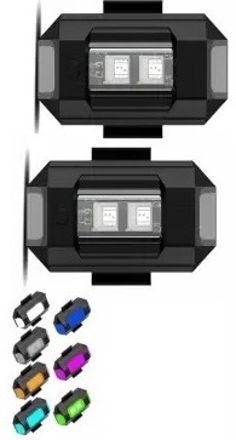 nkpr LED Light 7 Colors + Flashing Modes for Drone Helmets Bike Aircraft Light 701 Shower Laser Light-picture-35