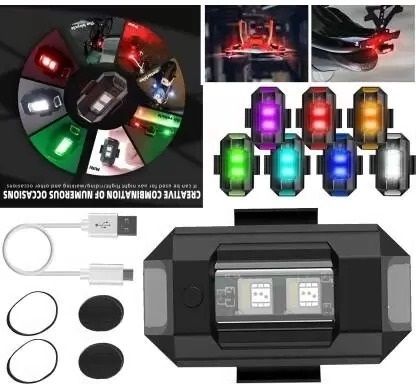 Best LED Light 7 Color + Flashing Modes for Drone Helmets Bike Aircraft Light_87 Shower Laser Light-image-31